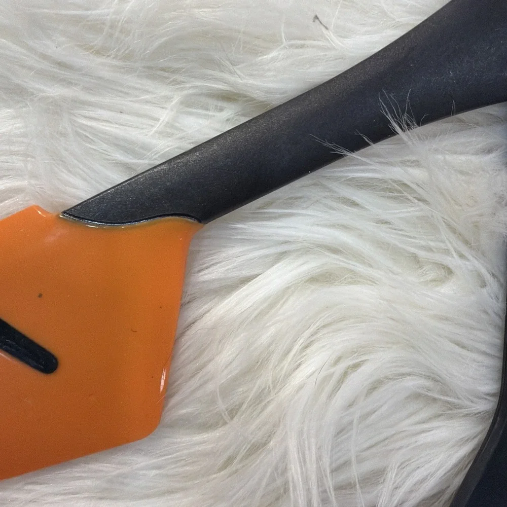 Tupperware Chef Series serving ladle And Scraper 8700-  647oa Black And Orange